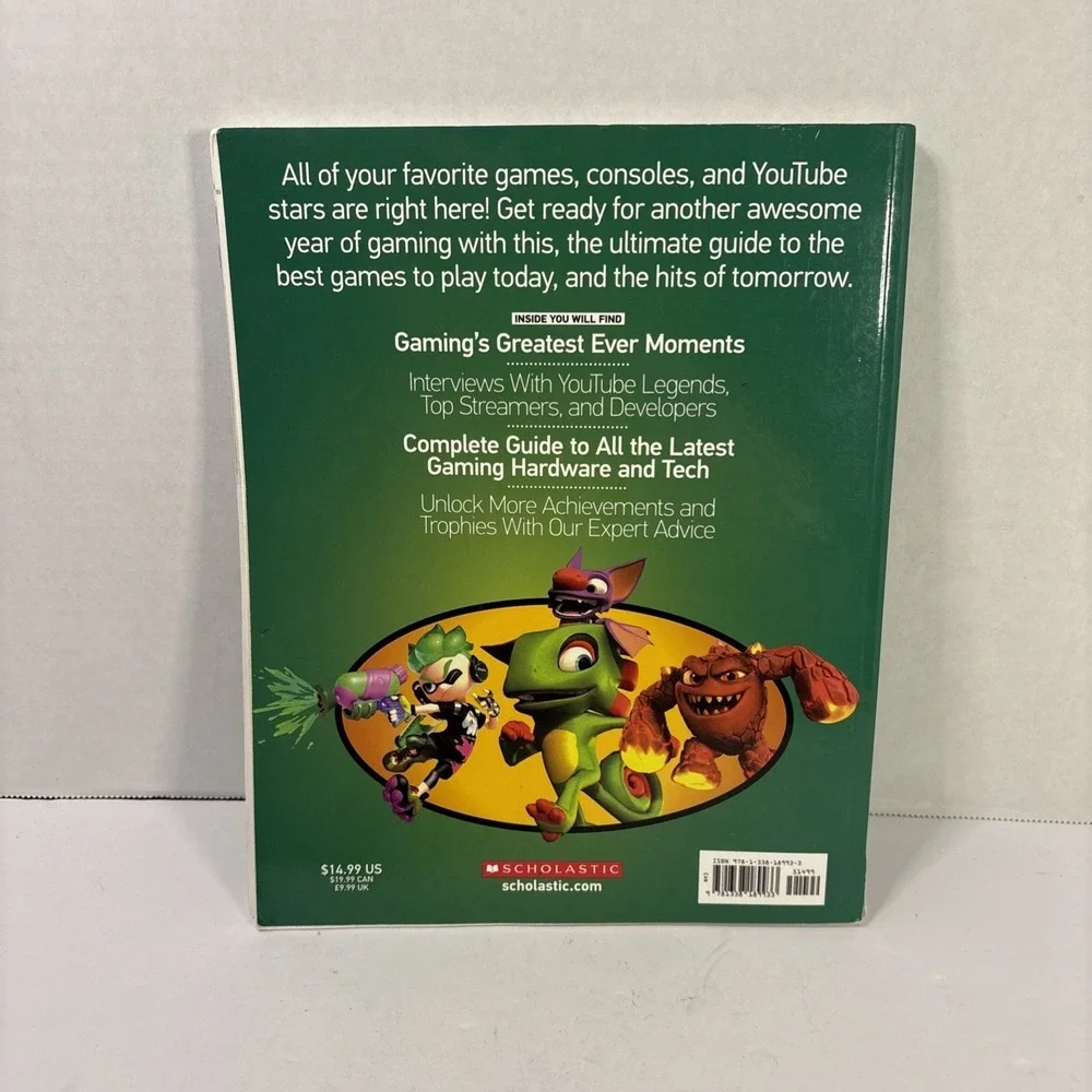 Game On! 2018 Scholastic Video Game Guide Book CaptainSparklez Minecraft Mario
